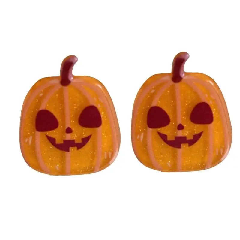 A52E 2Pcs Halloween Character Hair Clip For Girls Party Outfits Plastic Barrettes