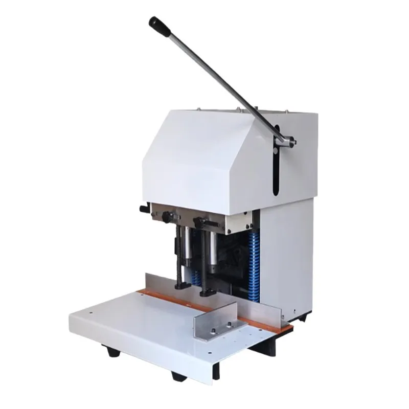 Double head drilling machine, handbag calendar punching machine, paper bag punching machine