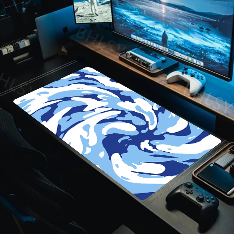 ستراتا لوحة ماوس فنية سائلة كبيرة للكمبيوتر المحمول ماوس الوسادة XXL مكتب الألعاب ماوس جديد المطاط أسفل عدم الانزلاق مكتب طويل حصيرة