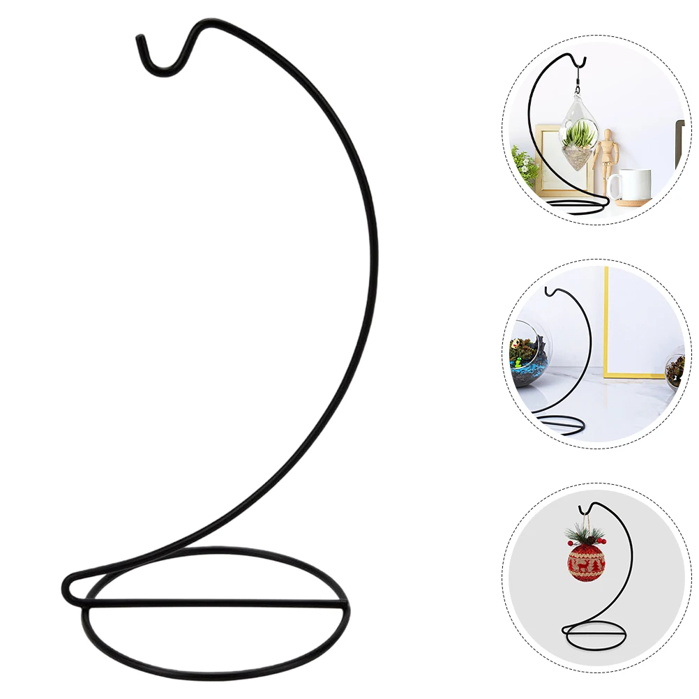 

3pcs Hanging Hooks Hanger Display St nament Air Plant Holder Craft Glass Globe Decoration Desktop Metal Hook Small Indoor