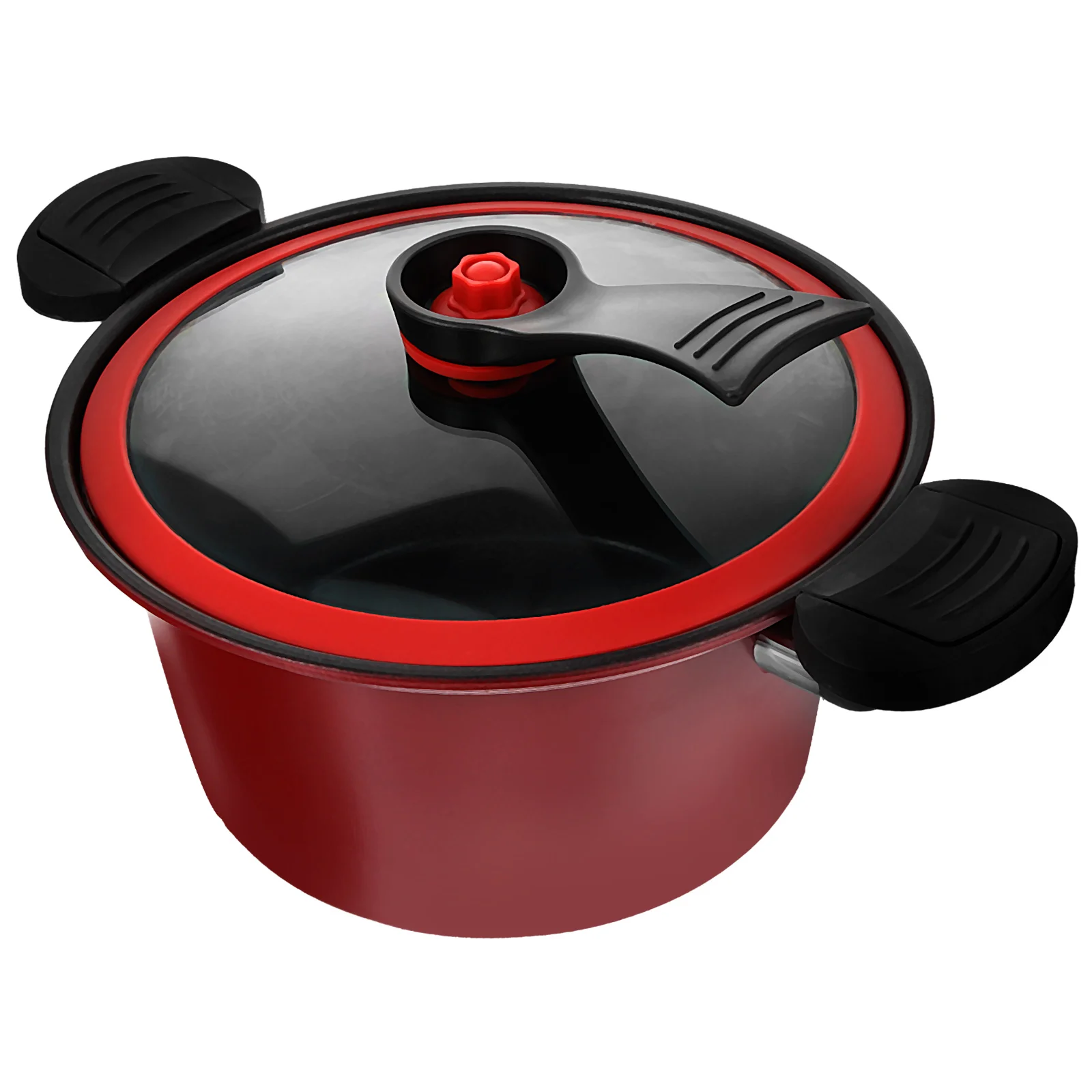 Micro Pressure Cooker Low with Lid Home Cookware Kitchen Pot Slow Non Stick Cooking Utensils