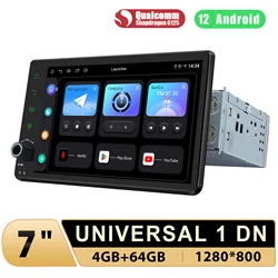 JOYING 7 inch 1280*800 Car Radio Stereo Universal Single Din Head Unit Multimedia Player With Carplay Android Auto Wireless