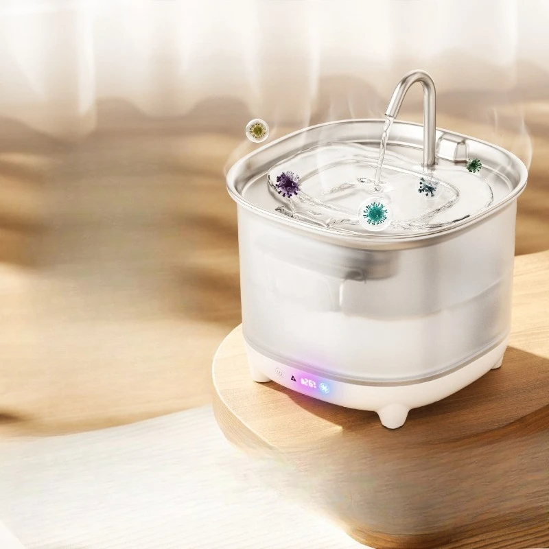 

Constant temperature heating, pet water dispenser, wireless automatic drinking water circulation, flowing water circulation