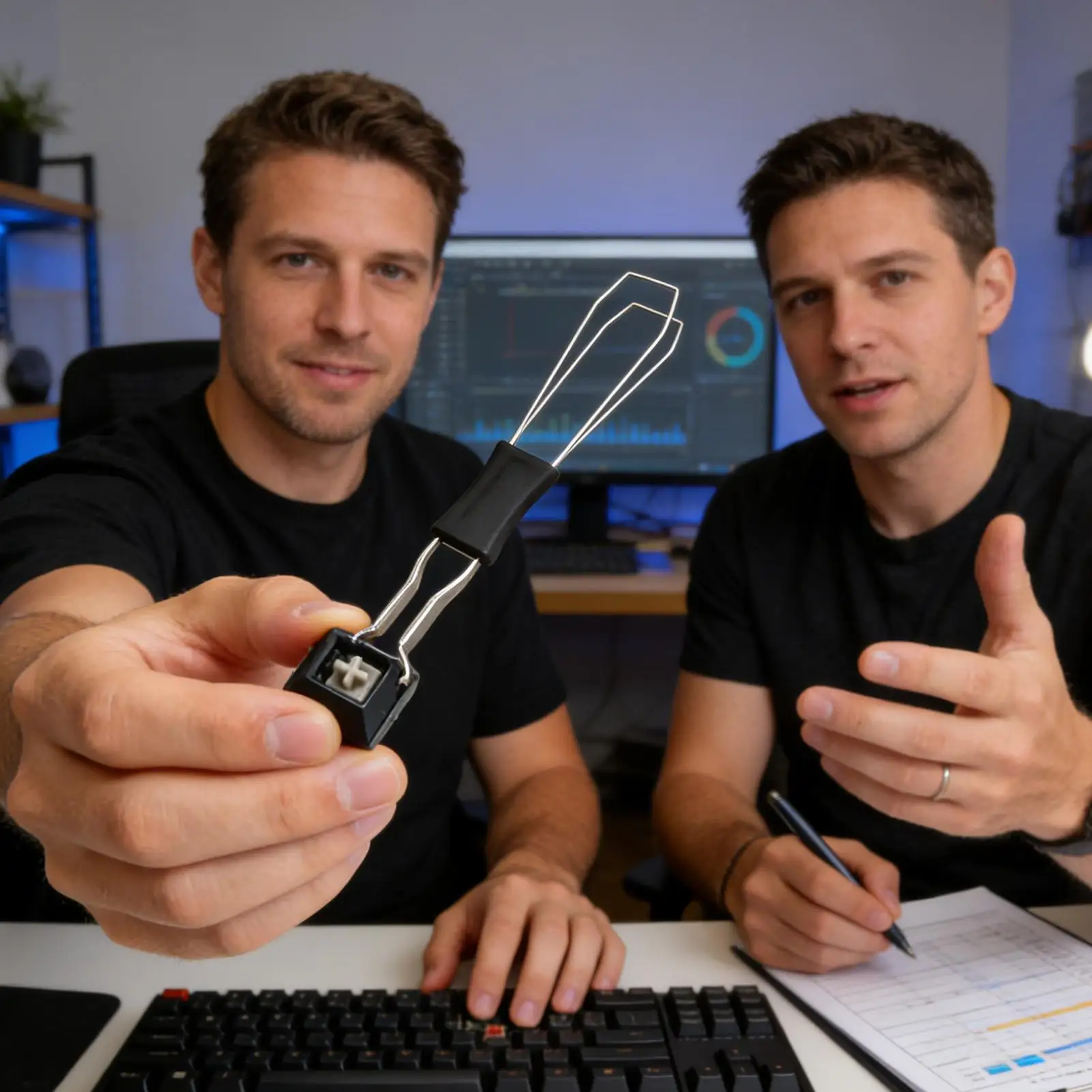 

Universal 2 In 1 Multi-Purpose Mechanical Keyboard Key Caps Puller Keycap Shaft Remover Button Extractor Keyboards Accessories