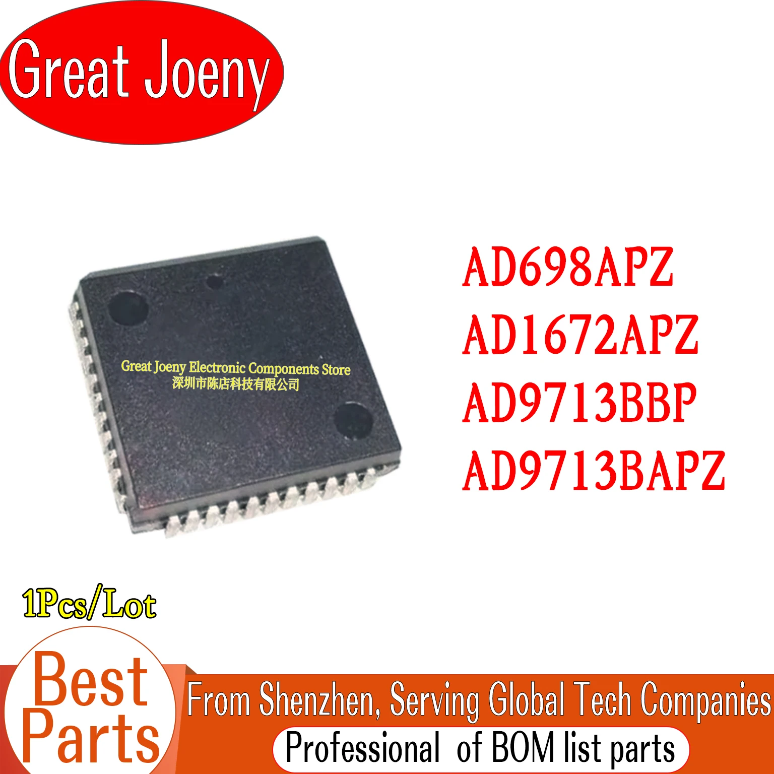 

AD698APZ AD1672APZ AD9713BBP AD9713BAPZ IC Chipset PLCC-28
