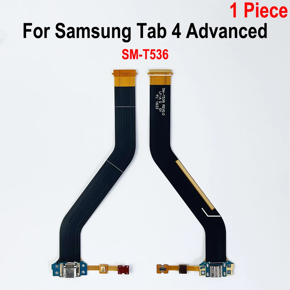 Usb carregamento conector dock porto, cabo flexível para samsung galaxy tab 4 avançado sm-t536