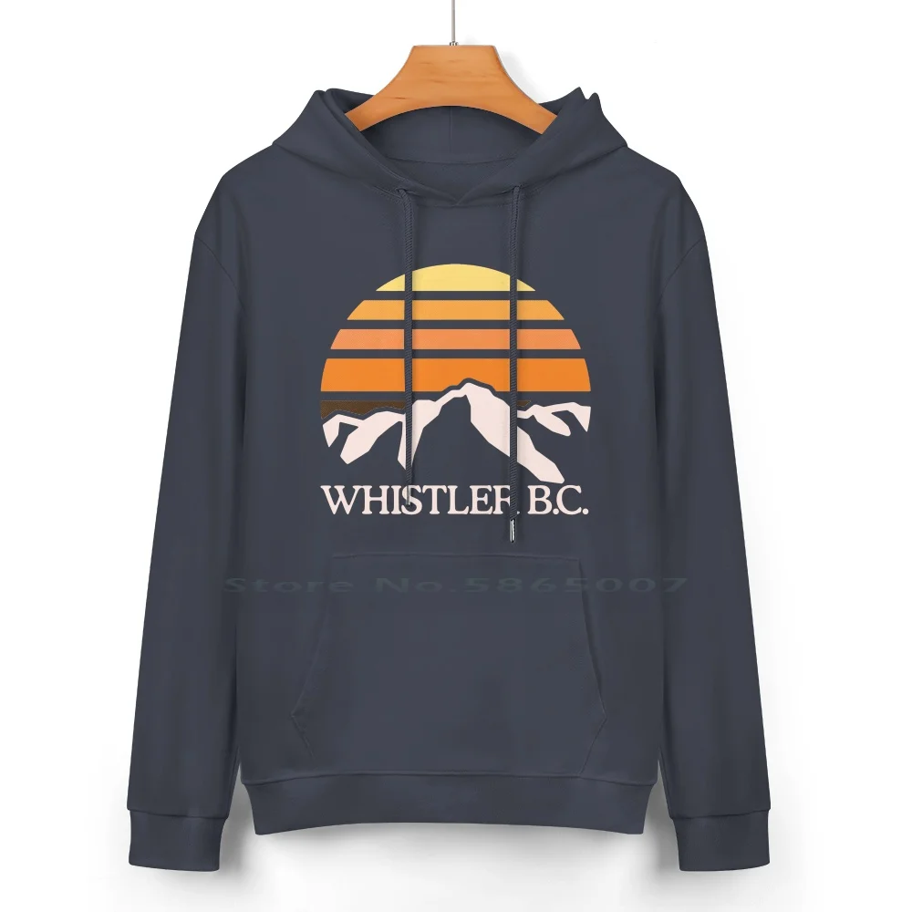 Whistler Bc | Mountain Sun Pure Cotton Hoodie Sweater 24 Colors Whistler Blackcomb Bc British Canada 70s 80s Adventure Climbing