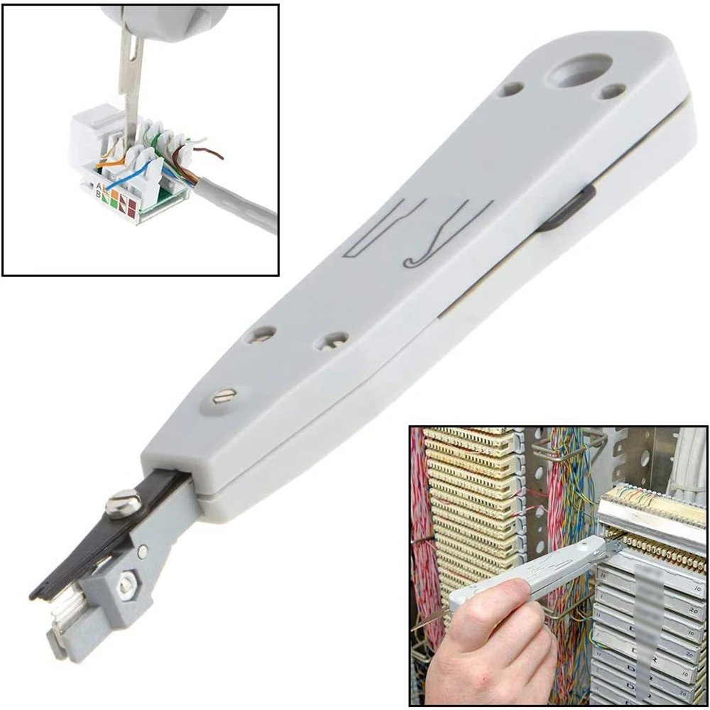 A84E-Professional Punch Down Tool IDC RJ45 RJ11 Cat5e Cat6 Network Telecom Phone Cable Socket Impact Terminal Insertion Tools