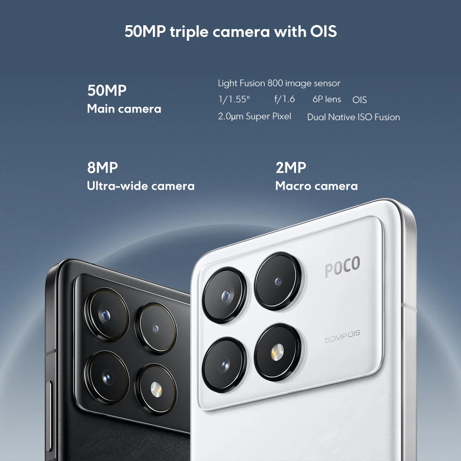 Global Version POCO F6 Pro 256GB/512GB/1TB Snapdragon 8 Gen 2 NFC 120Hz AMOLED Display 120W HyperCharge 50MP Camera Mobile Phone
