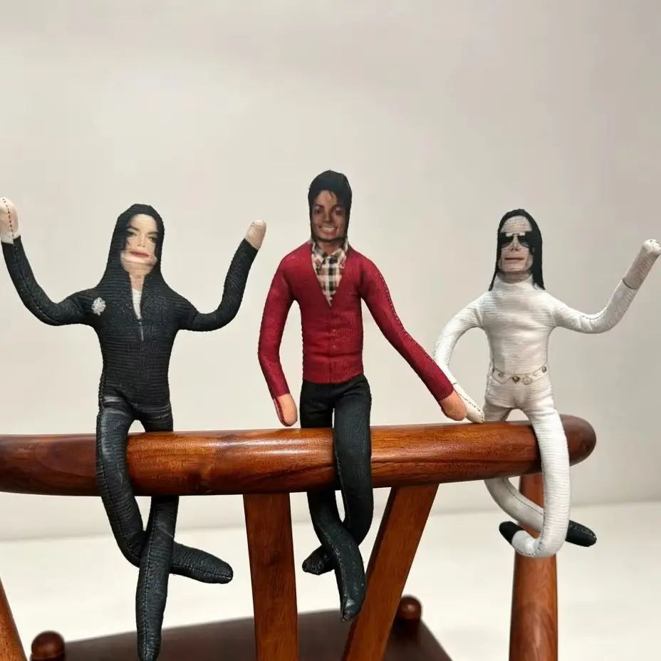 Michael Jackson Plush Doll MJ Cosplay Prop Doll Abstract Bendable Figure Joint Mobility Plush Dolls Fans Collection Gift Decor
