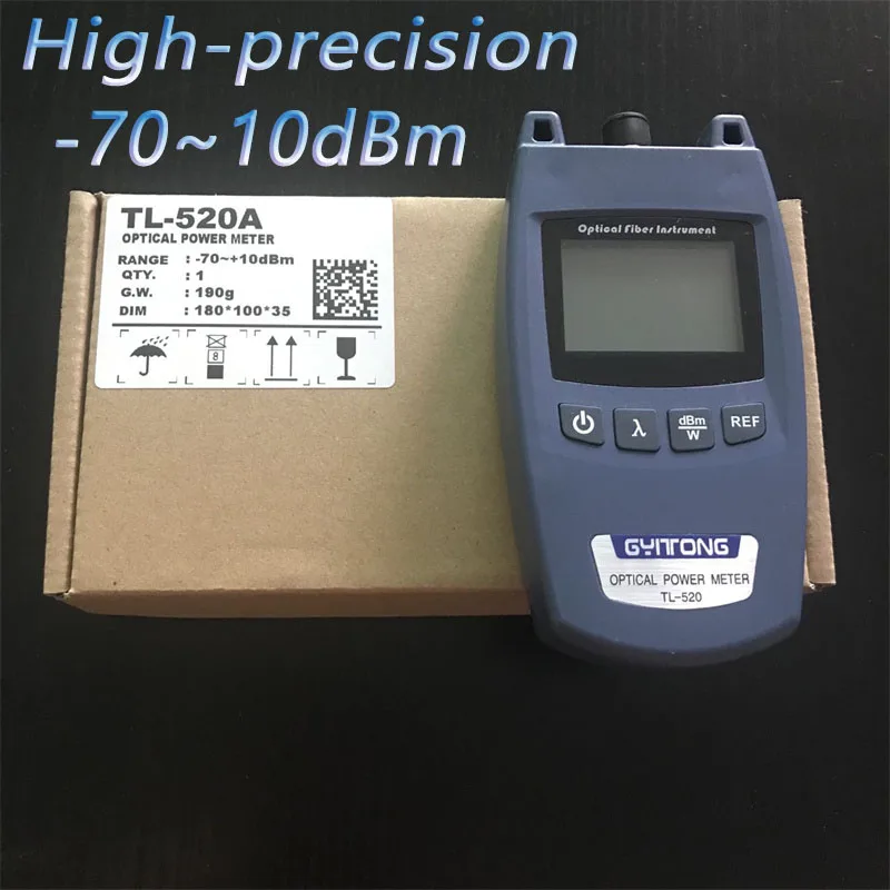 

High-precision Mini Hand Held TL-520 Optical Power Meter TL520A Tester Optical Fiber Instrument -70~10dBm