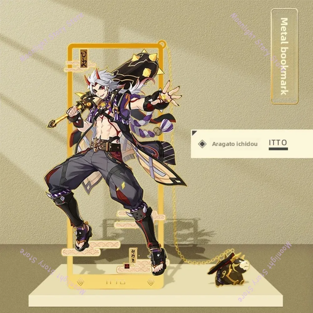Zhongli Yae God Son Thunder God Ke Qing Butterfly Genshin Impact Anime Accessories الحلي المعدنية المرجعية كتاب الديكور