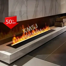 2024 New 3D Flame Water Gas Fireplace Humidifier 5-Year Warranty Silent Water Mist Electric Fireplace Automatic Water Injection