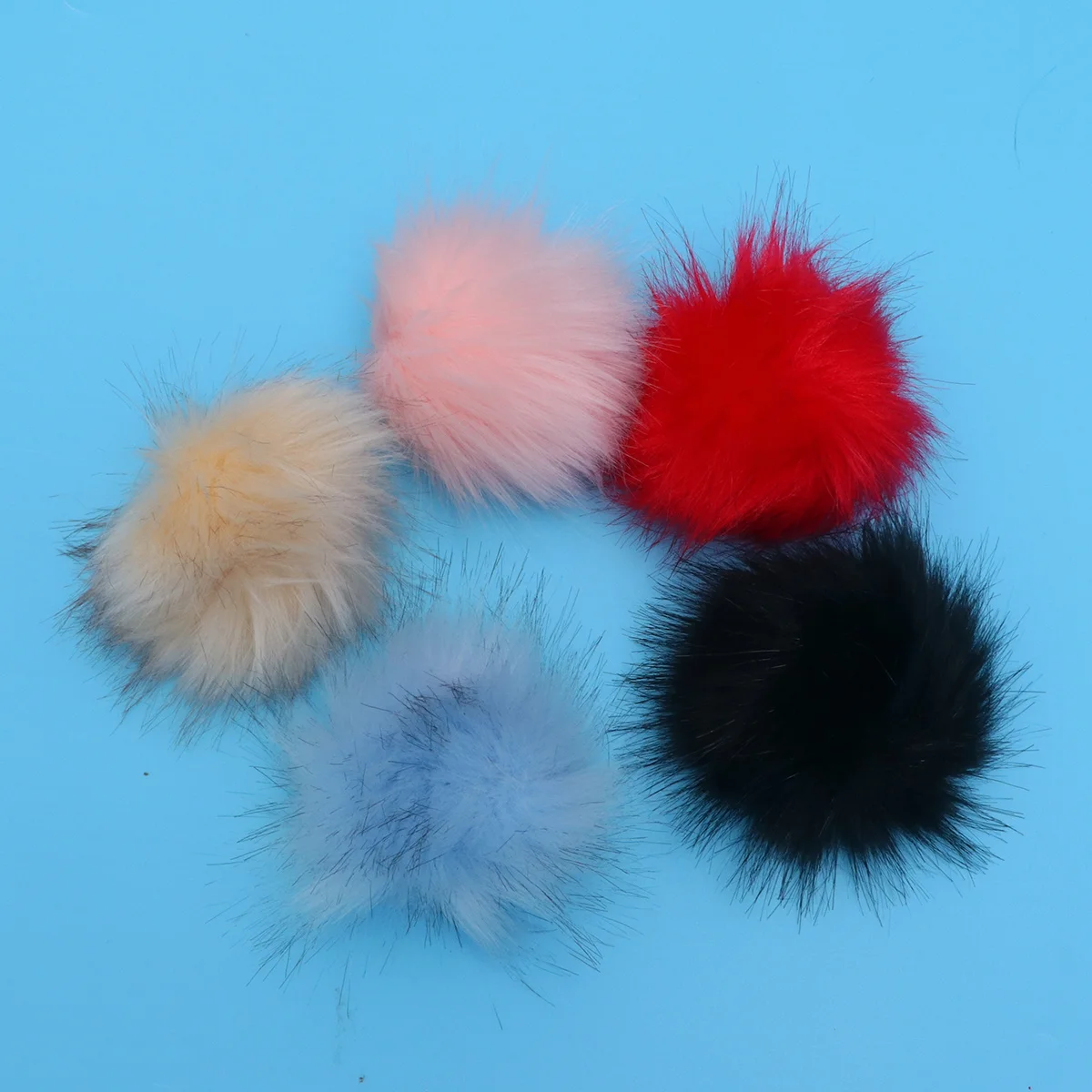 

30pcs Fake Pom Poms 10Cm Simulated Craft Decor For Garland Fringe Party Kids School Projects Diy Holiday Ornaments Craft Poms