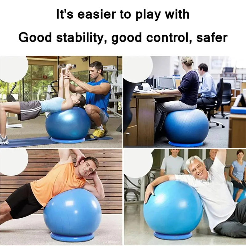 Picture 4: Gym Yoga Ball Base Non-slip Explosion-proof PVC Pilates Round Exercise Thicken Stable Balance Fixed Ring