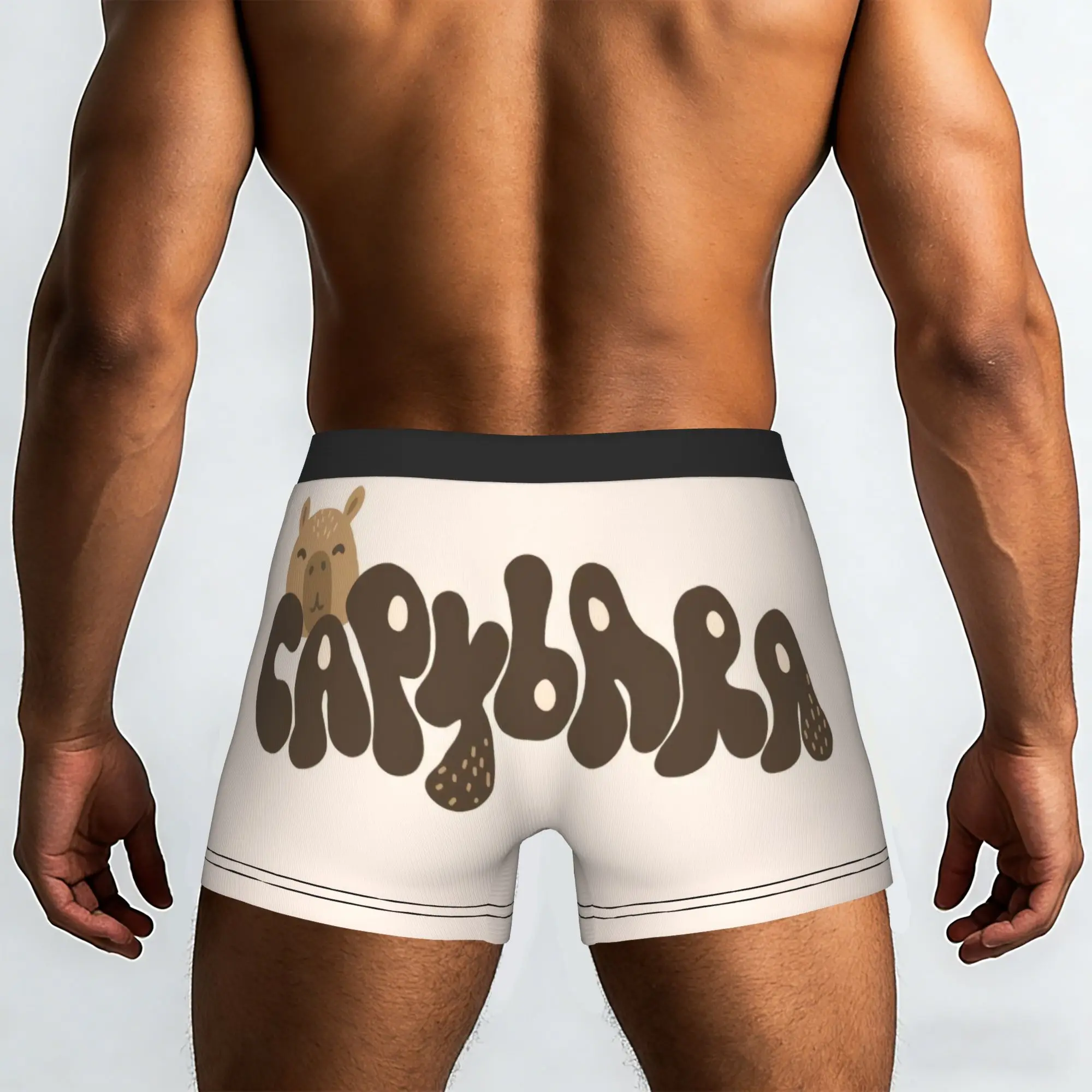Custom Funny Capybara Popular Animals Boxers Shorts Men's  Briefs Underwear Fashion Underpants