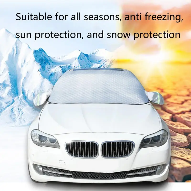 Cubierta de parabrisas de coche, protección solar, cubiertas de nieve para parabrisas de coche, protector solar grueso para ventana de coche, cubierta de hielo para camión RV