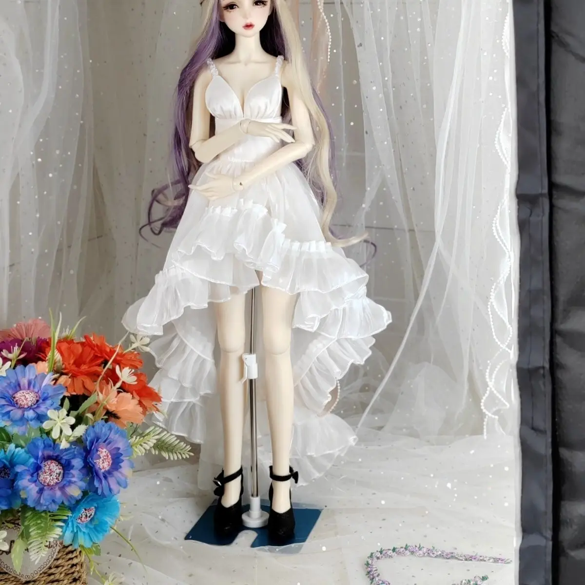 

1/3 1/4 1/6 Doll's Clothes for 60/45/30cm Bjd Doll Girl Toys Princess Skirt Dress Up Play House Gift Doll Accessories, No Doll