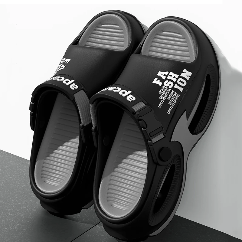 Men Fashion Sport Slippers Indoor Outdoor Sandals Beach Flip Flop Thick Sole Male Slides Summer Non-Slip Men Shower Slippers