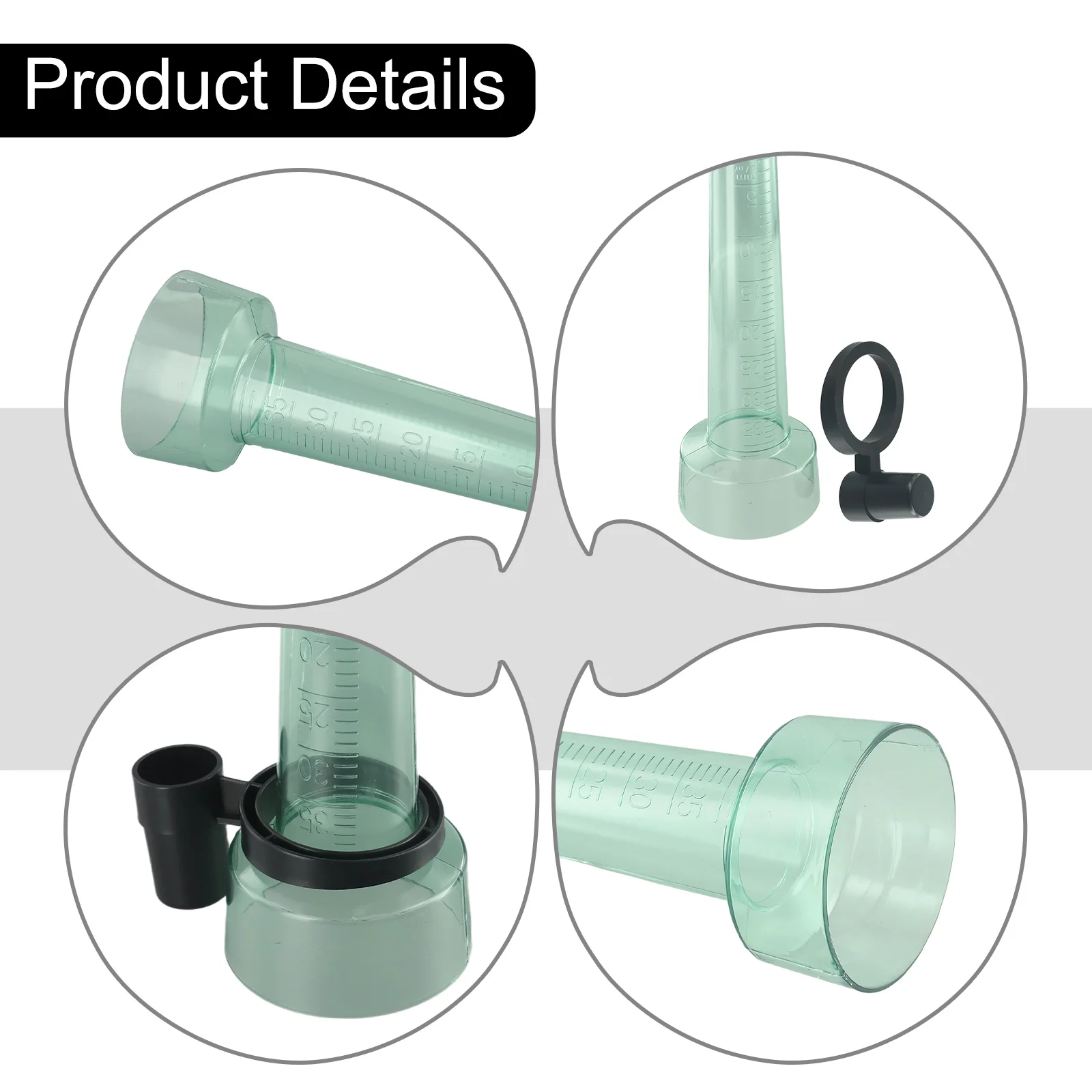 Polystyrene Rain Gauge Designed for Accurate Rainfall Data Collection in Home Gardens Greenhouses and Nurseries