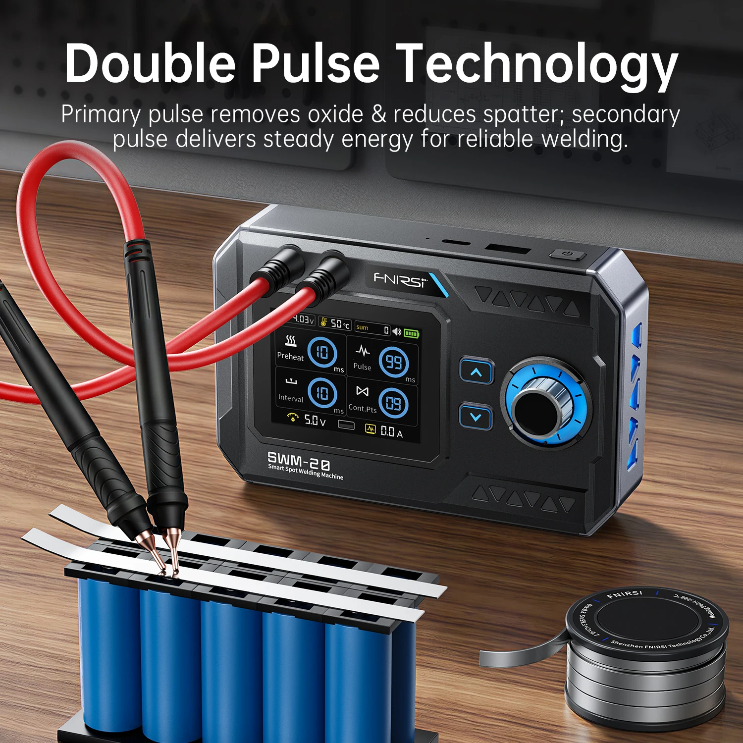 FNIRSI SWM-20 Mesin Las Titik - Diy Electronics Spot Welder ulasan dan harga