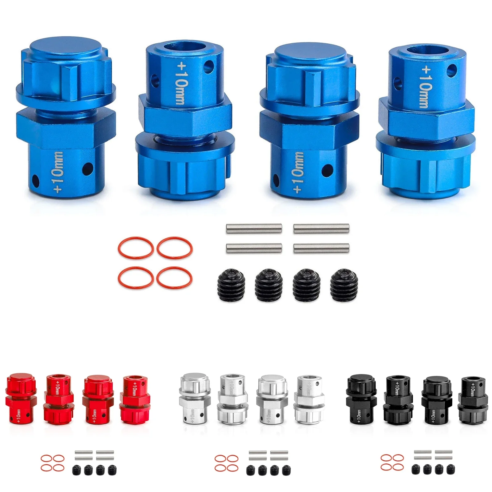 Adattatore mozzo esagonale ruota estesa in metallo da 17 mm + 10/13 mm per Arrma 6S 1/8 KRATON Typhon Outcast 1/7 Infraction Limitless Mojave Felony