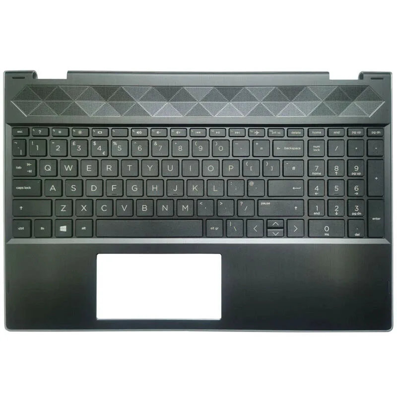 New Palmrest Keyboard UK For HP Pavilion X360 15-CR 15T-CR NON-Backlit