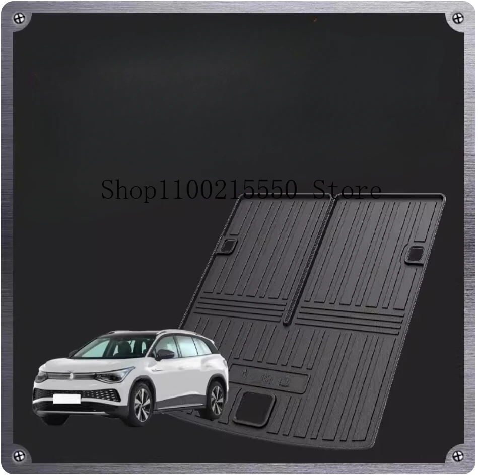 

For Volkswagen ID.6 Crozz 7-seat All-Weather Car Floor Mats VW ID.4 Crozz 2021 2022 TPE Full Set Non-Slip Floor Liner Trunk Mat