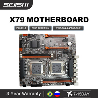 SEJISHI X79 Motherboard Dual CPU LGA 2011 E-ATX SATA3 PCI-E 3.0 M.2 SSD placa mae Support Intel Xeon E5 2620 2640 2650 2680 2690