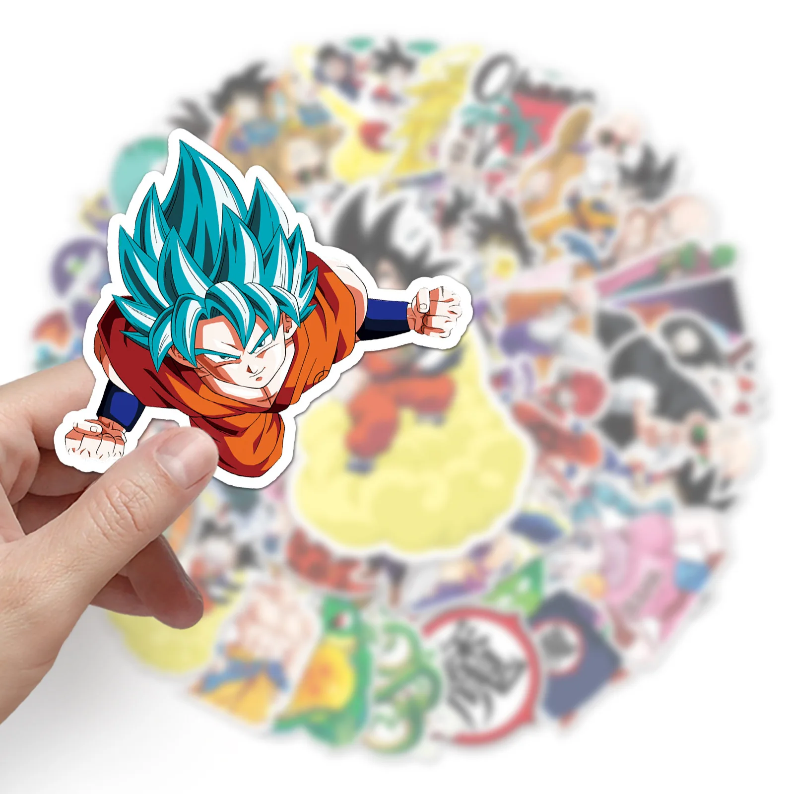 50PCS Classic Japan Anime Dragon Ball Stickers Kids Decals Toy DIY Laptop Water Bottle Phone Cool Cartoon Son Goku Sticker view 4