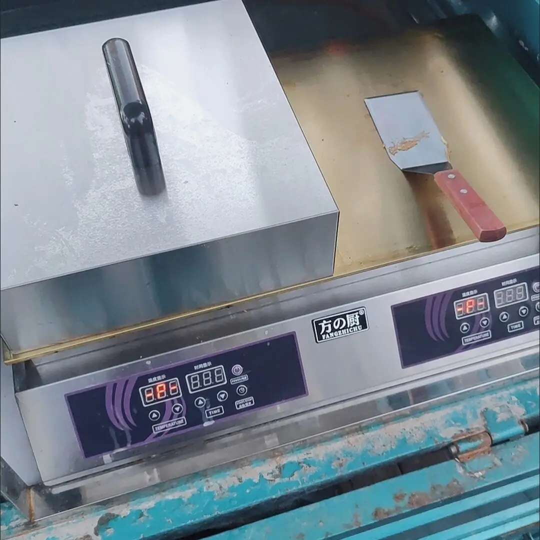 Electric Soufflé Machine Commercial Dorayaki Cookie Maker Pure Copper Digital Snack Double-Headed 2600w