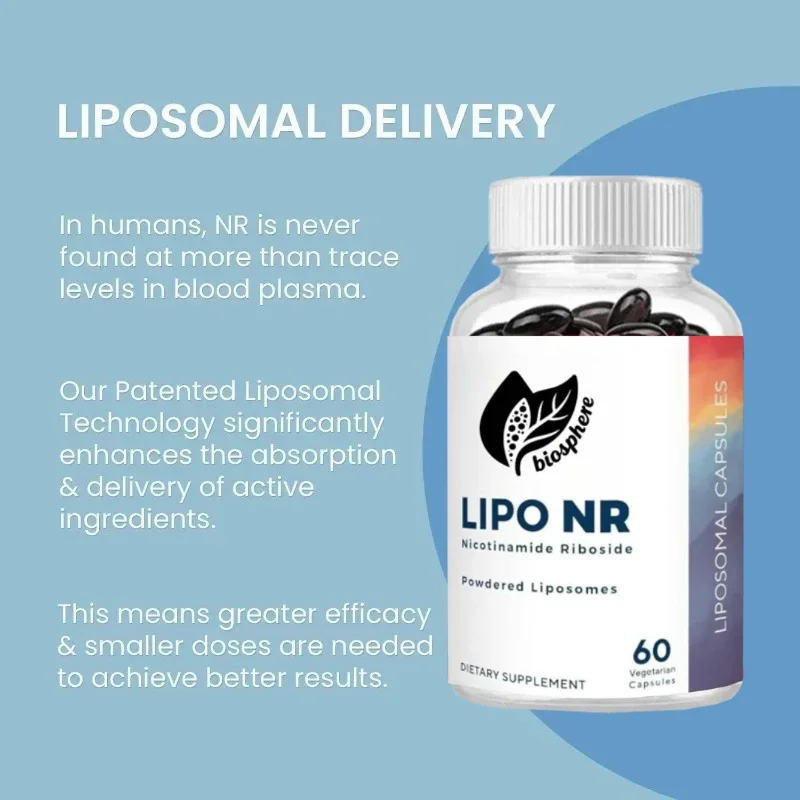 

Высокопрочная липосома NAD Supplement | 60 ниацинамидных капсул - 300 мг ниацинамида, нуклеосид на обслуживание