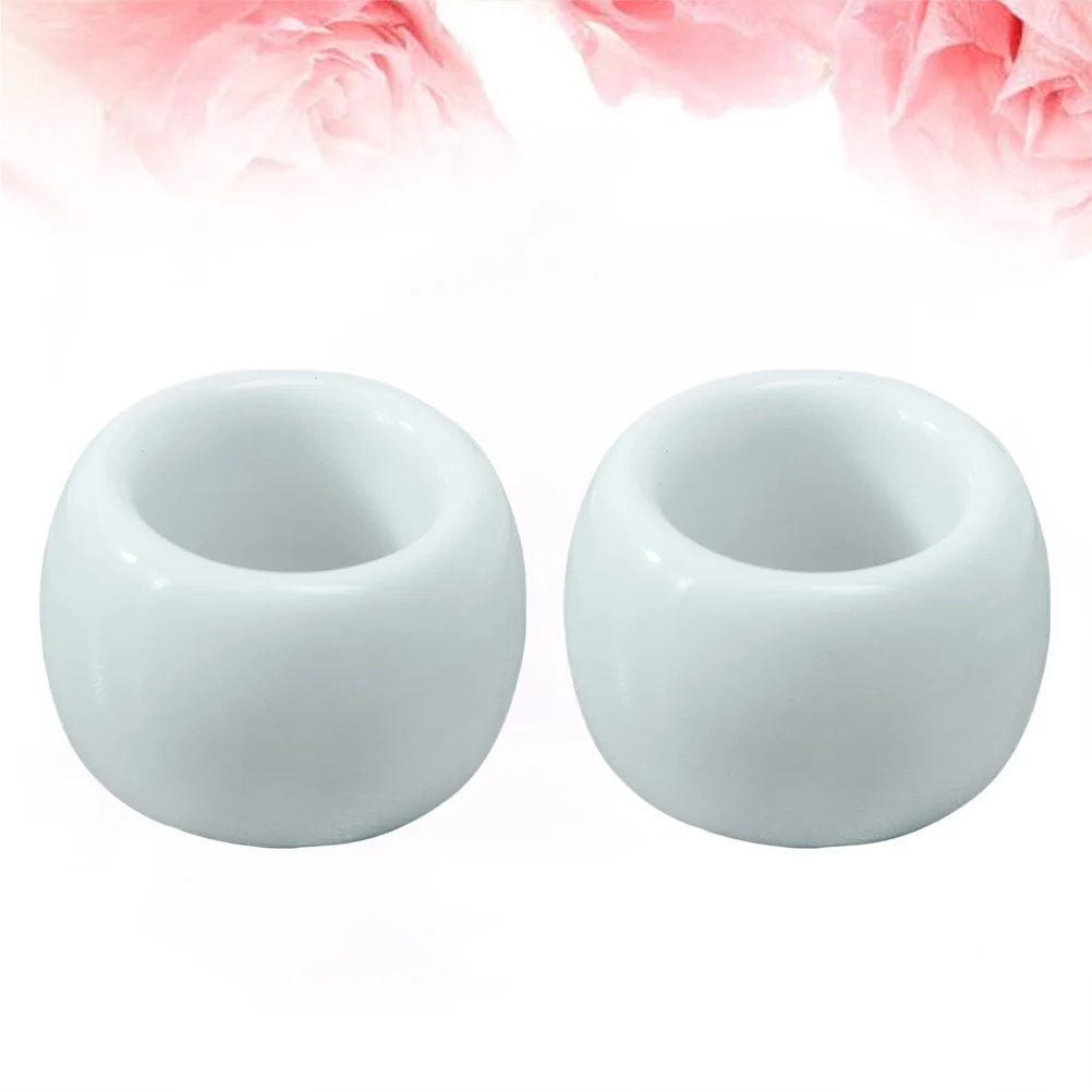 

2 Pcs Thicken Ceramic Electric Toothbrush Holder Toothbrush Storage Rack Toothbrush Holder Stand for Home Kitchen Bathroom (Whit