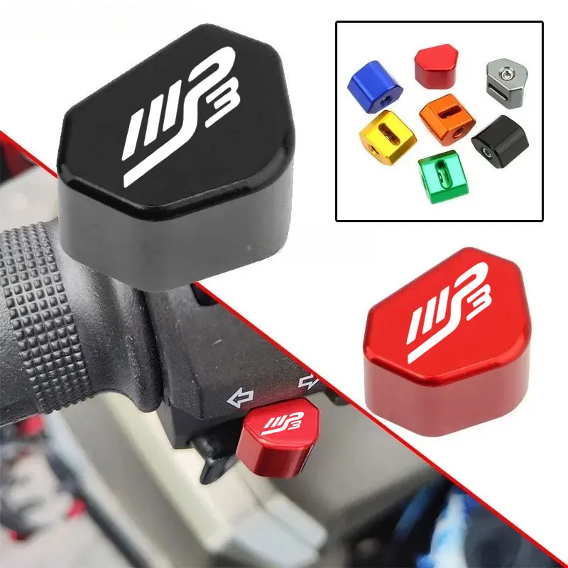 Ajuste para PIAGGIO MP3 300 400 500 2015-2021 aluminio CNC motocicleta interruptor de señal de giro botón Keycap Accesorios