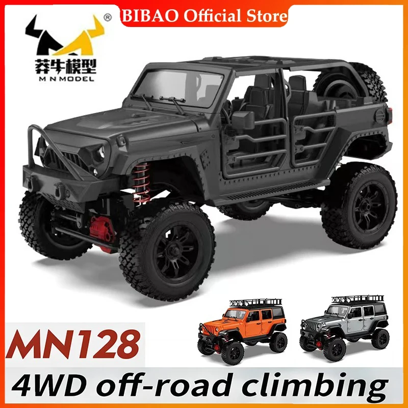 

RC Crawler 4x4 Car MN128 2.4G Climbing Buggy Professional with LED Light Full Scale Remote Control Cars Toys for Boys Gift