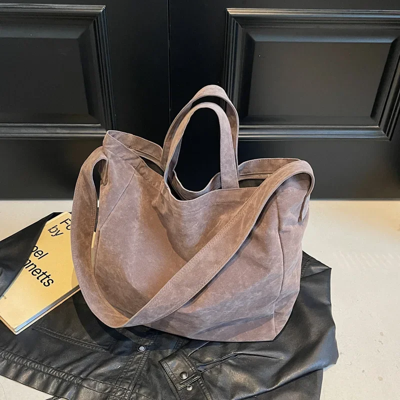 Bolso de mano Retro nuevo bolso informal de gran capacidad para las axilas bolso de mujer versátil para ir al trabajo diario