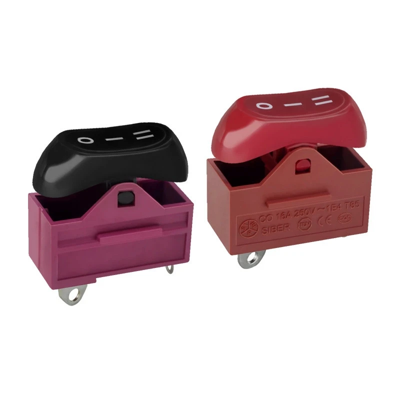 2PCS CO Hair Dryer Switch Three-Pin Three-Gear 16A/10A Silver Contact High-Power Universal