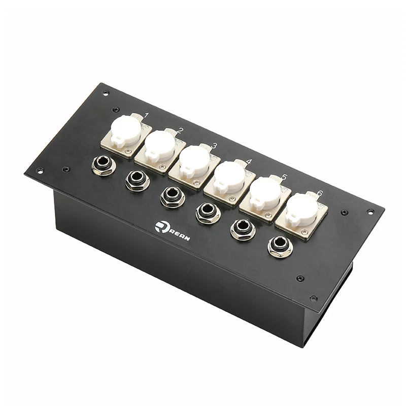 Wall Audio Junction Box Stage Recording Studio 2/4/6/8/10 Way XLR To 6.35mm Xlr 3-Core Jack Female To Male 86Wall Panel Junction