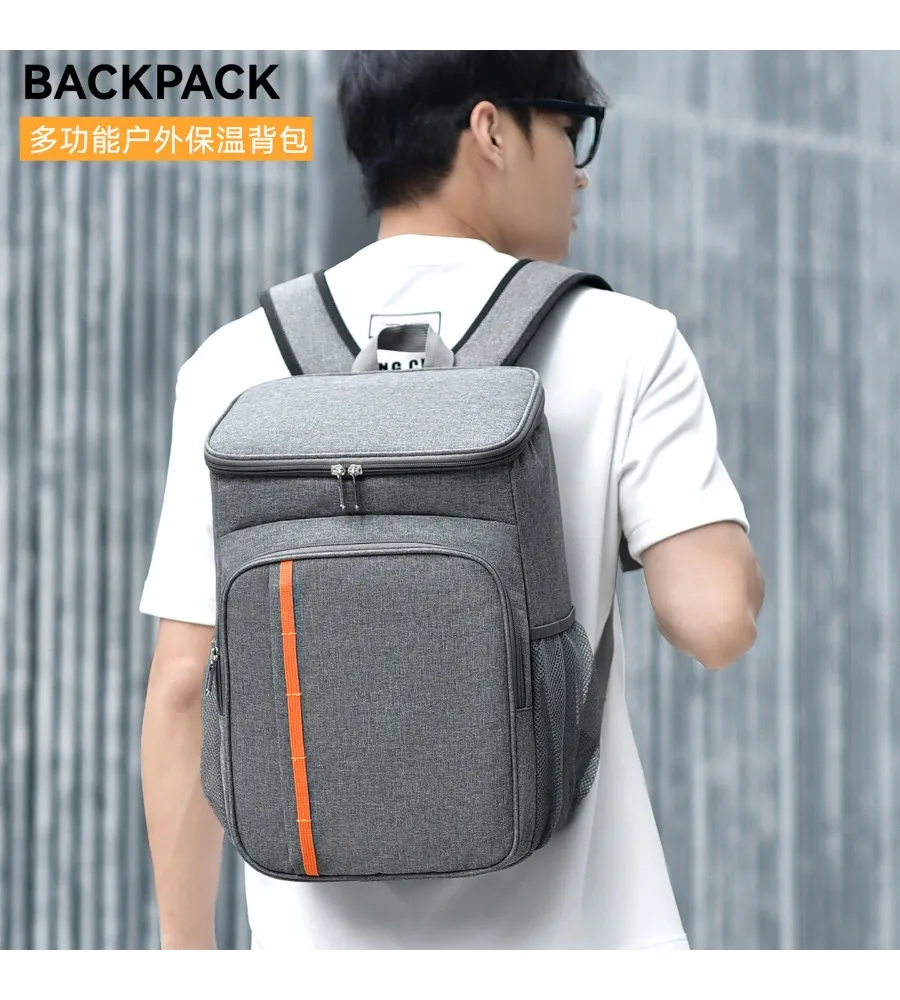 Insulated Cooler Backpack Leakproof Thermal Bag for Delivery Picnic and Outdoor Activities