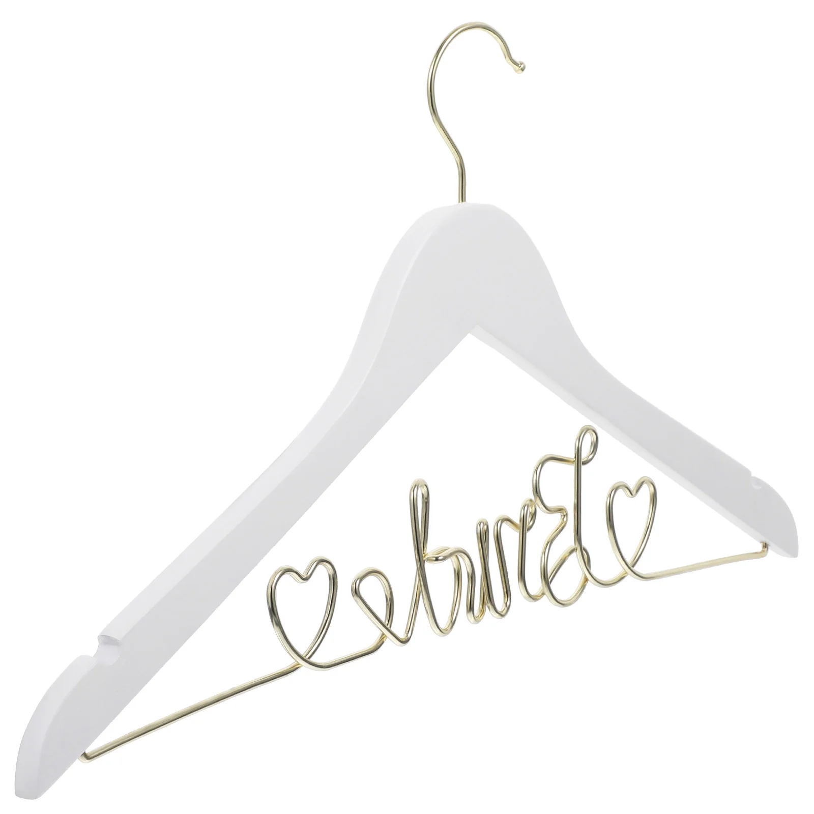 

Bridal Hanger Coat Wedding Dress For Bride Simple Display Wood Wooden Wire Clothes Miss