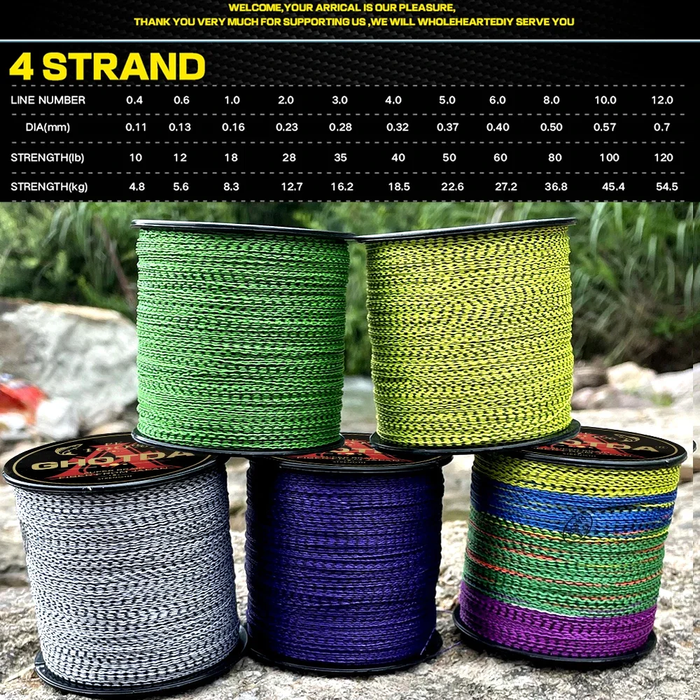 Ghotda Sedal trenzado 4 hebras Multicolor para carpa - imagen 5