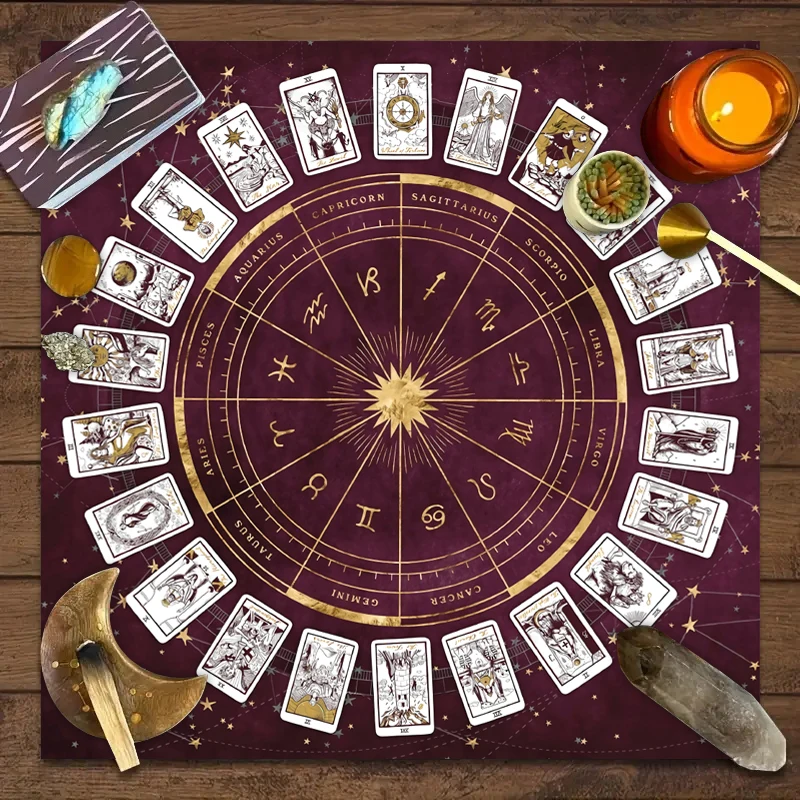 ผ้าปูโต๊ะไพ่ทาโรต์ 1 ชิ้น, ผ้า - Zodiac Party Games บทวิจารณ์และราคา