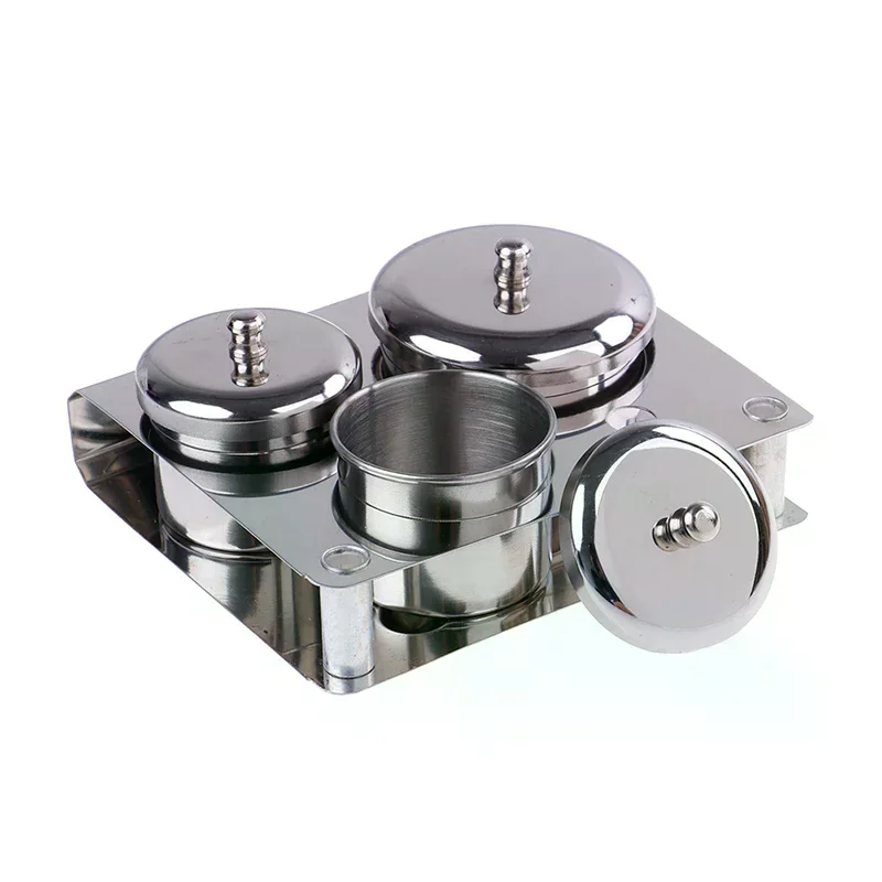 3pcs/set Manicure Acrylic Liquid Container Organizer Dappen Dish Nail Art Tools