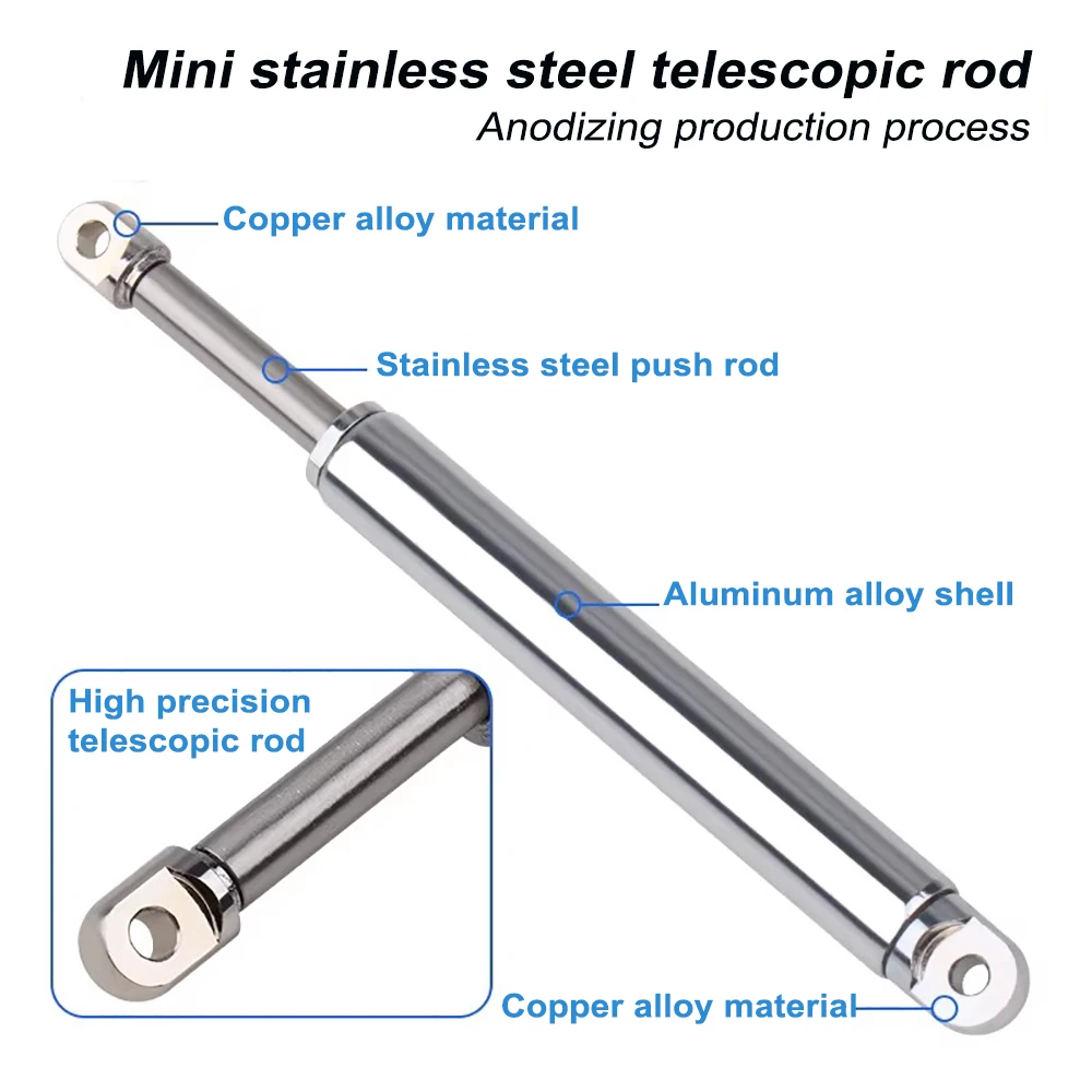 Mini Atuador Linear Retrátil Tipo Caneta 8/9/10mm Diâmetro Externo Metal Elétrico Max Carga 3kg Para Caminhão RC Carro Barco Brinquedo