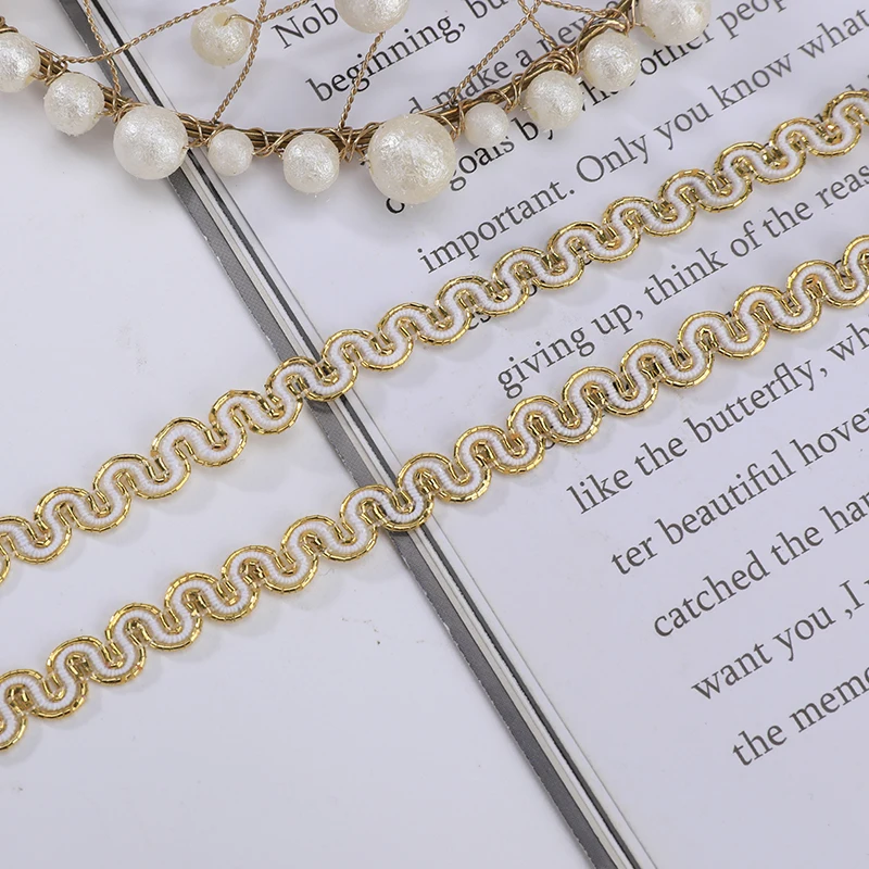 新しい 5 メートル/16.4 フィートあたりパック高品質該当するウエディングドレスイブニングドレス DIY 工芸品レース生地 S 字型レース