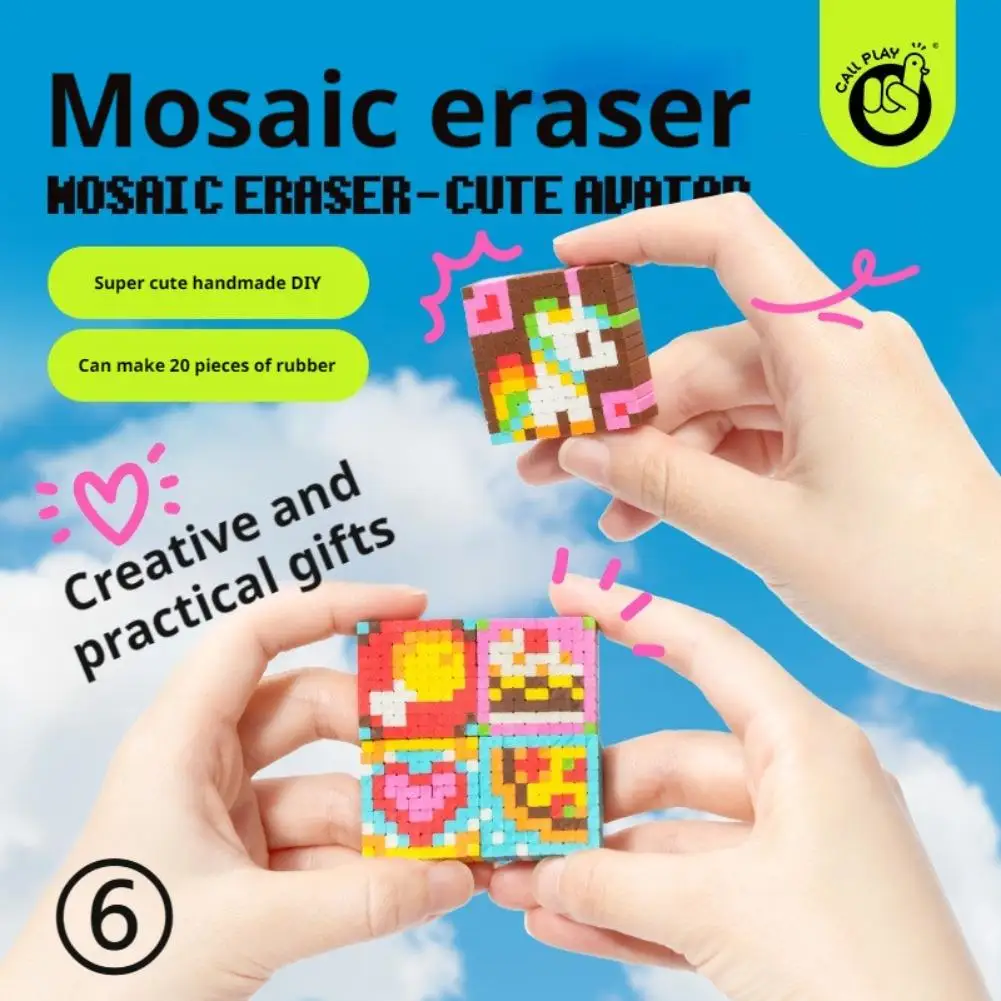 Borrachas artesanais diy, brinquedo educacional infantil, material seguro, fácil de moldar, estimula a imaginação das crianças, habilidade prática