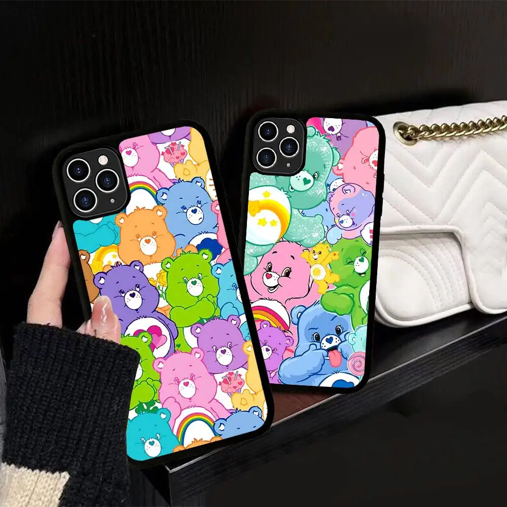 

C-Care B-Bears Phone Case Silicone PC+TPU For For IPhone 11 12 13 14 15 16 Plus Pro Max Cover
