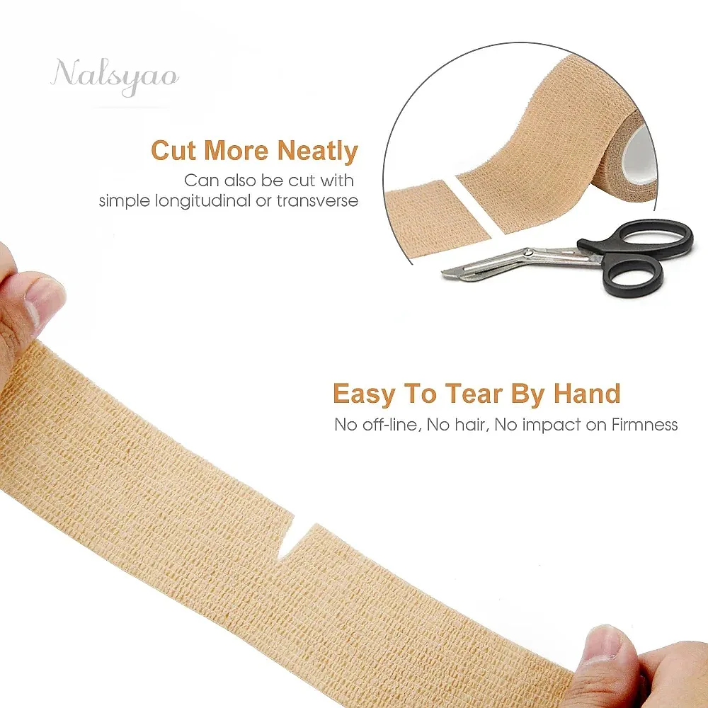 Breathable Self Adherent Wrap for People & Pets Wholesale 24 Rolls Self Adhesive Bandage Athletic Elastic Cohesive