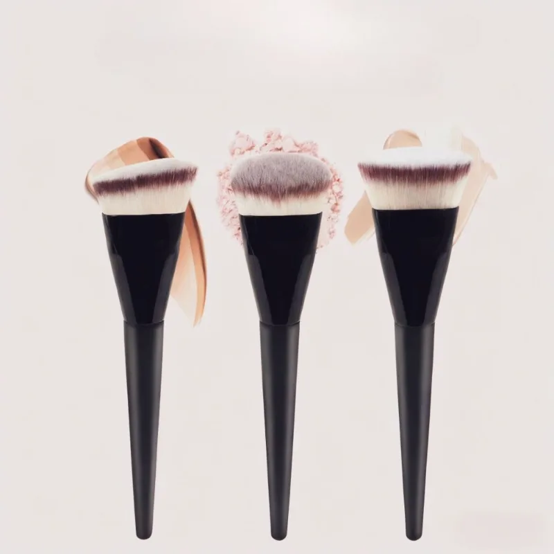 فرشاة وجه متعددة الأغراض، تصميم برأس مستدير مسطح لأداة مكياج احترافية بشعيرات صناعية ناعمة #2