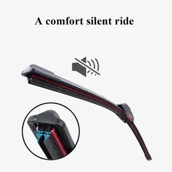 J/U 型鉤汽車擋風玻璃雨刷片通用軟雙層橡膠前擋風玻璃 14 10 最佳銷售 三葉雨刷片 - №5